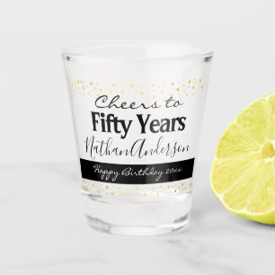 Feiern zu 50 Jahren Personalisierten Geburtstag Schnapsglas