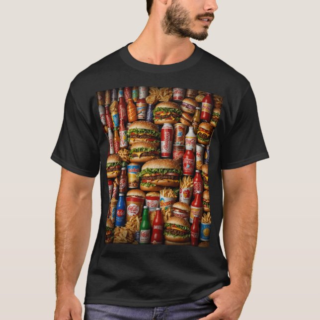 Feiern zum amerikanischen kulinarischen Pastime T-Shirt (Vorderseite)