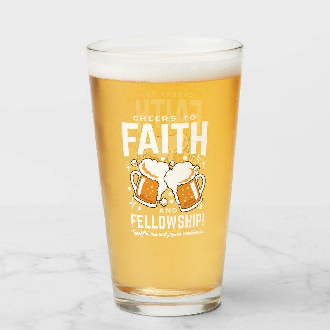 Feiern zum Glauben und zur Freundschaft - Oktoberf Glas (Vorne (Gefüllt))