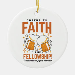 Feiern zum Glauben und zur Freundschaft - T-Shirt  Keramik Ornament