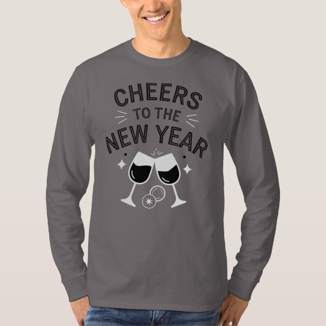 Feiern zum neuen Jahr T-Shirt (Vorderseite)