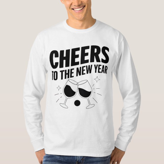 Feiern zum neuen Jahr T-Shirt (Vorderseite)