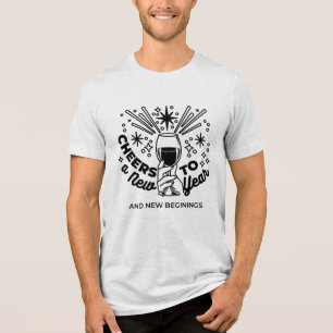 Feiern zum Neujahrsfest Tri-Blend Shirt
