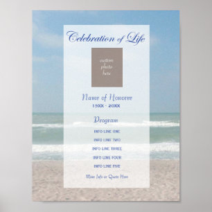 Feiern zum Strand und zum Foto des Programms Life Poster