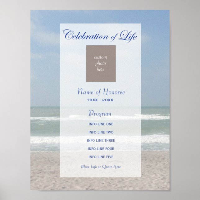 Feiern zum Strand und zum Foto des Programms Life Poster (Vorne)