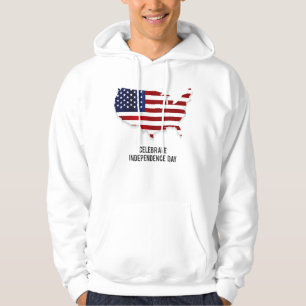 Feiern zum Unabhängigkeitstag USA Flag Hoodie