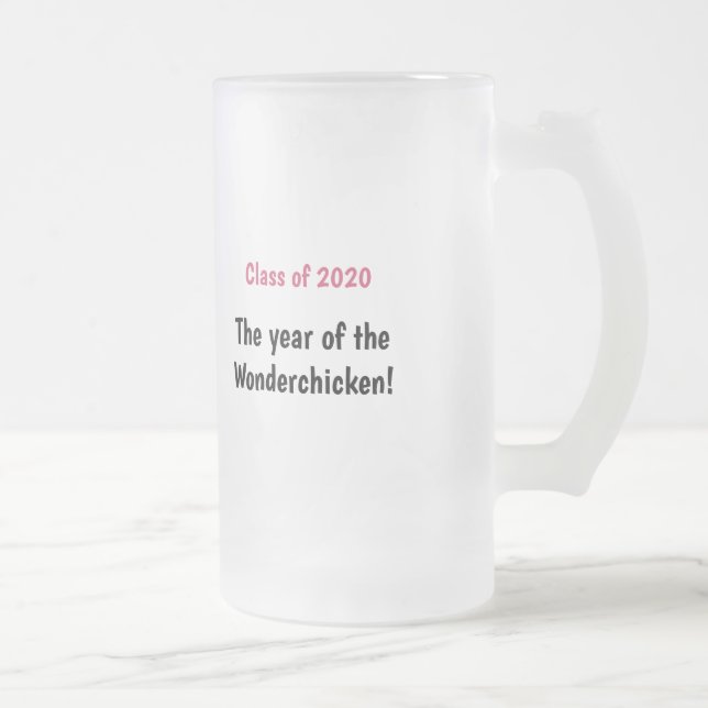 Feiern zur Klasse 2020 Mattglas Bierglas (Rechts)