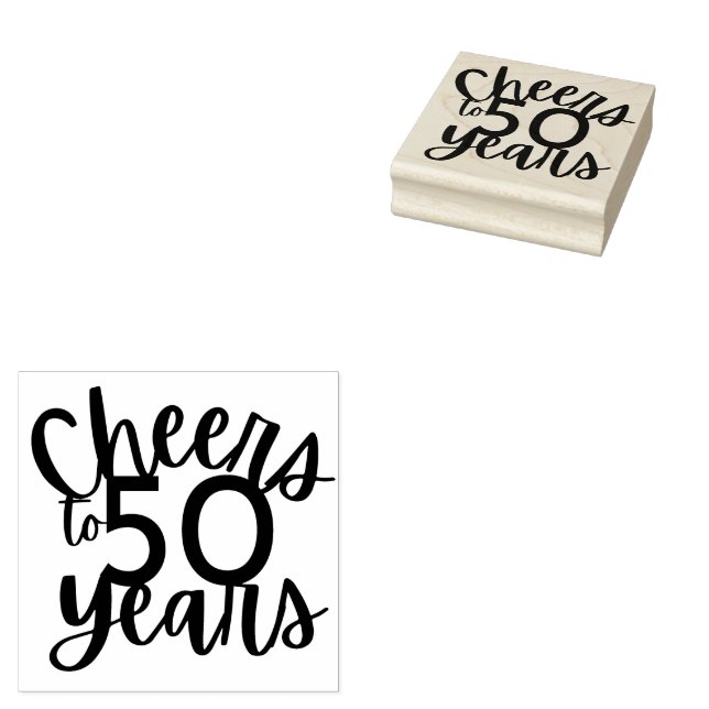 Feiert 50 Jahre Briefmarke der Holzkunst Gummistempel (Stempel)