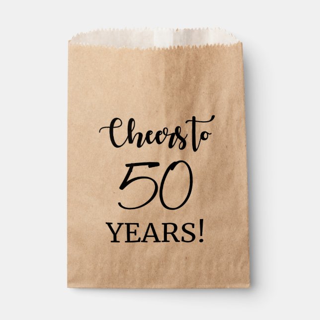 Feiert bis 50 Jahre! Geschenktütchen (Vorderseite)
