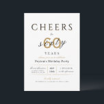 Feiert bis 60 Jahre eleganter, moderner, schlichte Einladung<br><div class="desc">Moderne und klassische Feier bis 60 Jahre Geburtstagseinladung mit stilvollem Drehbuch und Typografie in edlem Party,  Schwarz und Weiß,  schlicht und elegant,  ideal für 60. Geburtstagsfeiern oder andere Zeiten.</div>