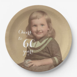 Feiert bis 60 Jahre! Foto Pappteller