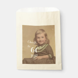 Feiert bis 60 Jahre! Geburtstags-Foto Geschenktütchen