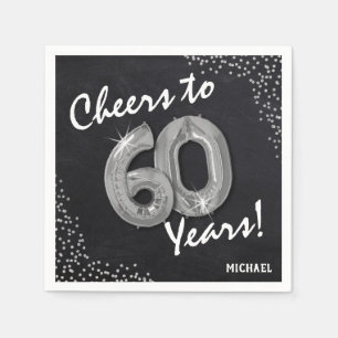 Feiert die 60 Jahre! 60. Geburtstag Serviette