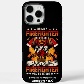 Feiert einen engagierten Feuerwehrmann iPhone 16 Pro Max Hülle