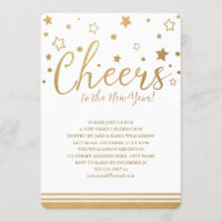 Feiert Silvesterabend-Party Einladung