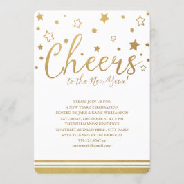 Feiert Silvesterabend-Party Einladung