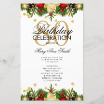 Feiertag 80. Geburtstag Party Programm Gold mit Me