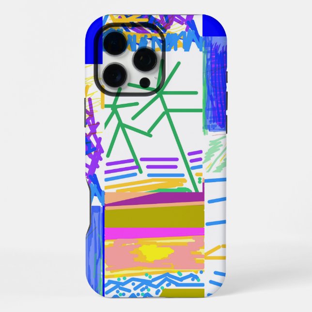 Feiertag Abstrakt iPhone 16 Pro Max Hülle (Rückseite)