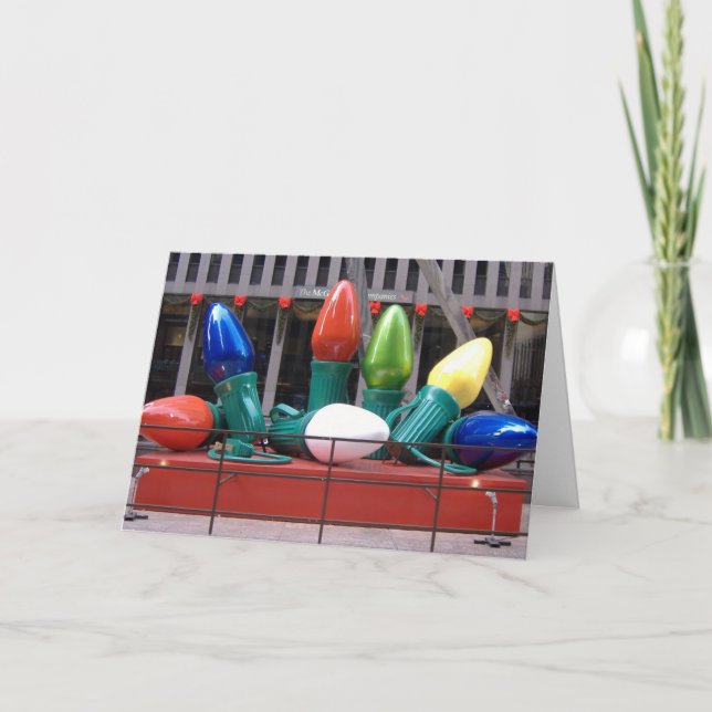 Feiertag beleuchtet Karte 2 (Vorderseite)