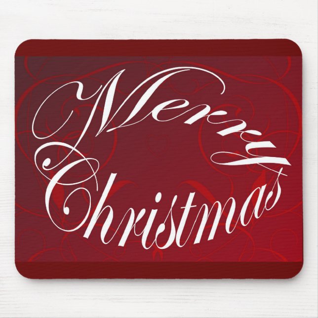 Feiertag Frohe Weihnachten Matching Red Items Mousepad (Vorne)