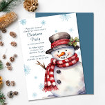 Feiertag Frohe Weihnachts-Party Snowman Einladung<br><div class="desc">Genießen Sie den Winterwunder mit dieser Weihnachtsweihnachtsfeier der Weihnachtszeit-Party Einladung! Diese festliche Karte Set die Szene mit einem bezaubernden Schneemann und sanft fallendem Schnee, die die Magie der Saison einfangen. Die Details sind vollständig anpassbar, sodass Ihr Zusammensein richtig ist. Versammelt eure Lieben zu einem fröhlichen Fest, wenn ihr euch zusammenfindet,...</div>