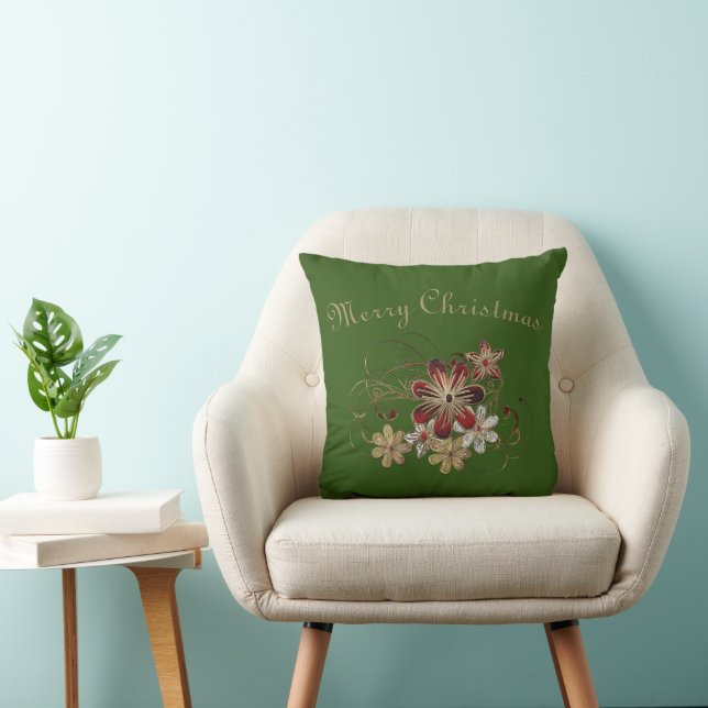 Feiertag Laurel Green Kissen (Stuhl )