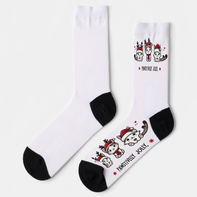 Feiertag Niedlich Weihnachten Socken (Linkes Detail)