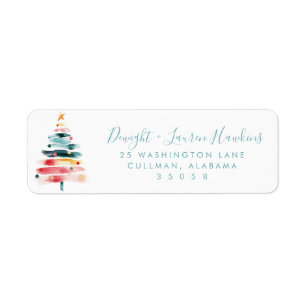 Feiertag Rücksende-Adressetikett