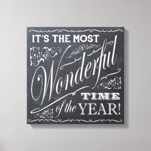 Feiertag Weihnachtstafel Leinwanddruck