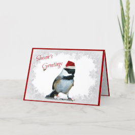FeiertagChickadee Feiertagskarte