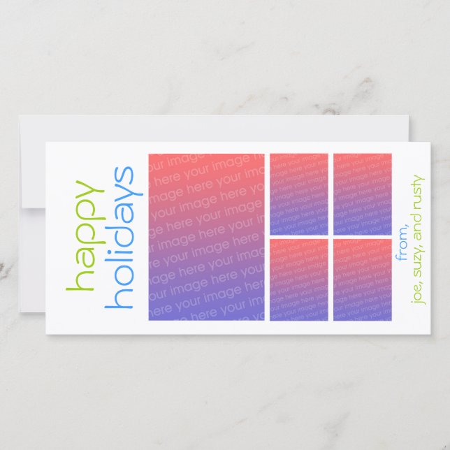 Feiertage Feiertagskarte (Vorderseite)