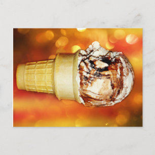 Feiertage für Eiskrem Postkarte