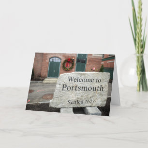 Feiertage in Portsmouth, NH Feiertagskarte