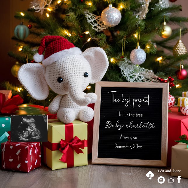 Feiertage Weihnachtsschwangerschaft Einladung (Von Creator hochgeladen)