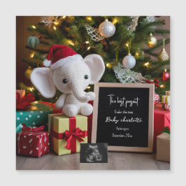 Feiertage Weihnachtsschwangerschaft Magnetkarte