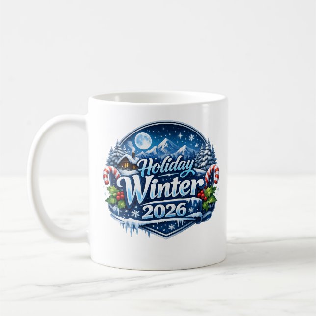 Feiertage Winter 2026 Kaffeetasse (Links)
