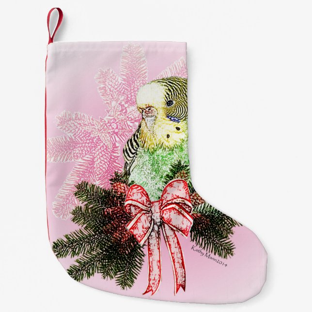 Feiertagparakeet-WeihnachtsStrumpf Kleiner Weihnachtsstrumpf (Vorderseite)