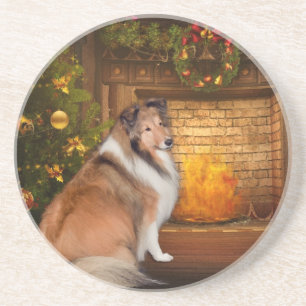 Feiertags-Anmut Sheltie Untersetzer
