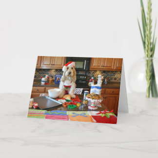 Feiertags-Backen-Karte Feiertagskarte