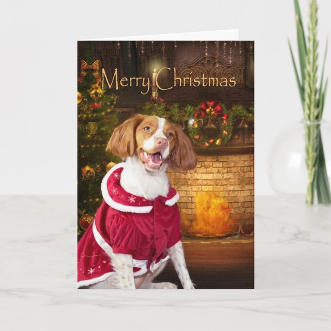 Feiertags-Bretagne-Weihnachtskarte Feiertagskarte (Vorderseite)