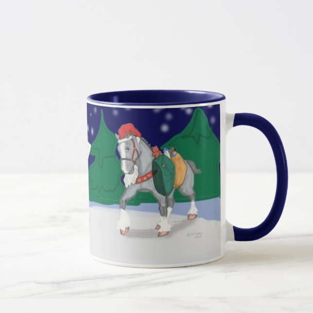 Feiertags-Entwurfs-PferdeTasse Tasse (Rechts)