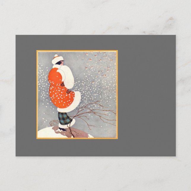 Feiertags-Glühen Feiertagspostkarte (Vorderseite)