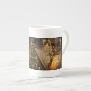 Feiertags-Harfen-Knochen-China-Tasse Prozellantasse