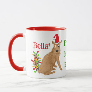 Feiertags-Haustier lustiger Humor süßer Hund Tasse