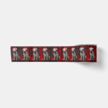 Feiertags-Irish Wolfhound-Hund Roter Weihnachts-Ka