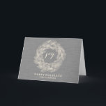 FEIERTAGS-KARTE DES WINTER-LEINEN-%PIPE% STILVOLLE FEIERTAGSKARTE<br><div class="desc">STILVOLLE FEIERTAGS-KARTE DES WINTER-LAUB-KRANZ-%PIPE%</div>