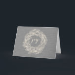 FEIERTAGS-KARTE DES WINTER-LEINEN-%PIPE% STILVOLLE FEIERTAGSKARTE<br><div class="desc">STILVOLLE FEIERTAGS-KARTE DES WINTER-LAUB-KRANZ-%PIPE%</div>