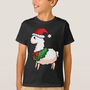 Feiertags-Lama-Elf T-Shirt