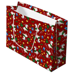 Feiertags-Lama-Verrücktheit Große Geschenktüte