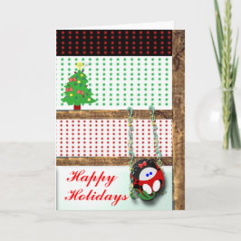 Feiertags-lebenslustiger Typ Feiertagskarte